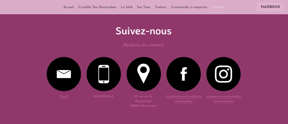 null Contact Crumble Tea